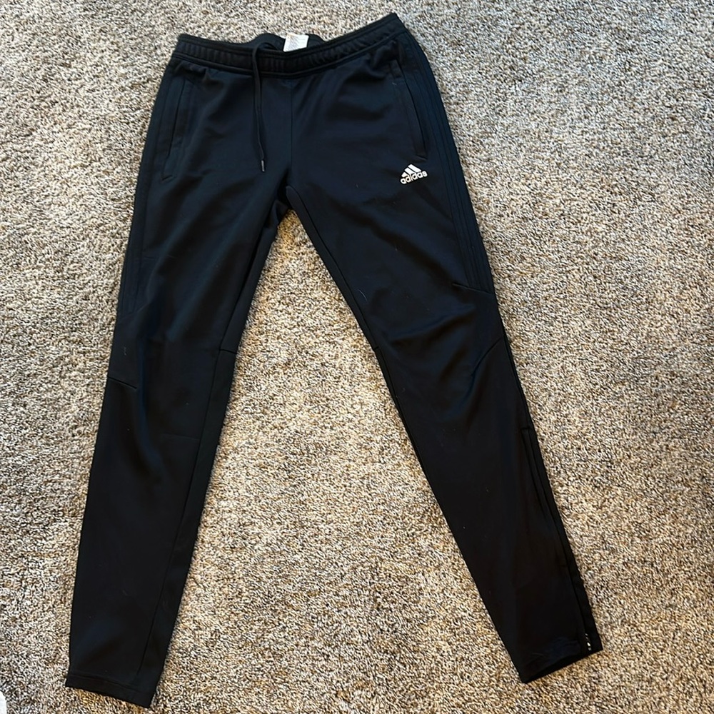 Black adidas joggers